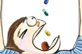 小伙感冒过量服药伤了胃图片