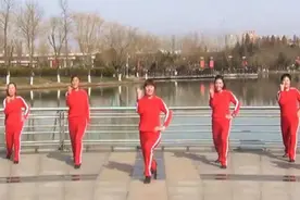 青儿广场舞《撸起袖子加油干》正能量歌曲视频视频封面