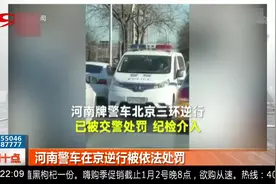 河南警车在京逆行被依法处罚视频封面