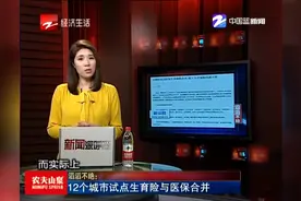 滔滔不绝：12个城市试点生育险与医保合并视频封面