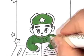 学习雷锋好榜样的手抄报边框，学习雷锋纪念日就要到了一起画出可爱的雷锋简笔画吧视频封面