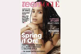 佐伊克拉维茨素颜登《Teen Vogue》封面图片