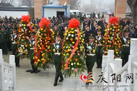 正宁县为杨军刚、巨涛烈士举行纪念碑揭碑仪式图片