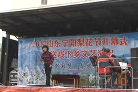 2017山东宁阳梨花节在神童山景区开幕图片