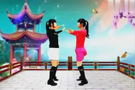 双人对跳广场舞《么么哒》歌醉舞美，简单易学32步，好听又好看