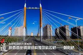 你想知道的大美榆林第6期陕西首座钢混结构独塔斜拉桥——朝阳桥图片