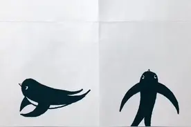 3和月亮画小燕子，再学不会我生吃这张八开纸#简笔画视频封面