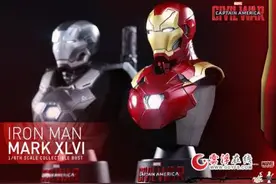 《美队3》推出钢铁侠MK46及战争机器胸像 1:6比例金属涂装 内置发光装置炫酷十足图片
