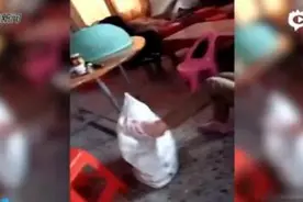 广东廉江妇联及警方调查“留守女童疑遭两女子套蛇皮袋虐打”图片