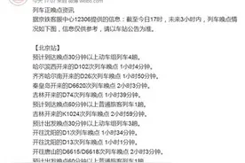 大风致京沪高铁接触网挂异物 上下行部分列车晚点图片