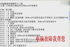 最全电脑快捷键（第九课）CTRL组合键在网页和word中的神奇应用视频封面