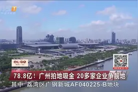 78.8亿！广州迎来今年规模最大一次拍地，20多家企业争靓地视频封面