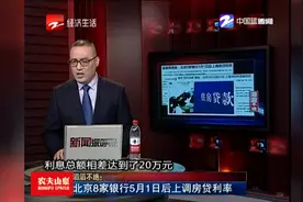 滔滔不绝：北京8家银行5月1日后上调房贷利率视频封面
