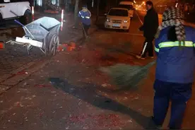 震撼！从18.2吨到0！往年和今年长宁大街上烟花爆竹的对比图~图片