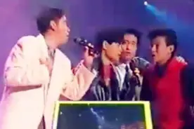 知道91年的谭咏麟有多厉害吗？同时与3大天王及李克勤K歌！图片
