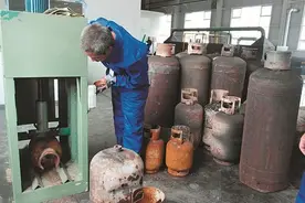 小店区集中报废液化气钢瓶图片