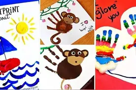 幼儿园绘画必学新招：超级简单手掌画图片