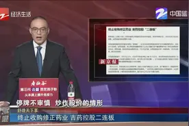 吉药控股终止收购修正药业，吉药控股二连板视频封面