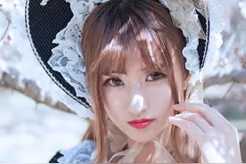 花下少女，典雅而美~图片