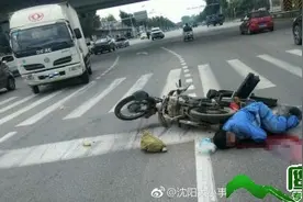 沈阳铁西区四环与沈辽路交汇处附近发生一起交通事故图片