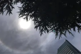 浙江多地出现日晕 抬头看天小心晒晕图片