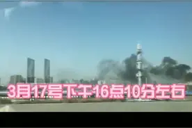 今天下午，石家庄南货场西侧突发火灾图片