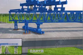 箱梁架设施工动画展示图片