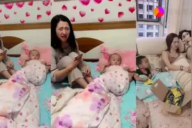 相差20岁的姐弟，弟弟又开始欺负姐姐了，把姐姐都给委屈坏了！图片