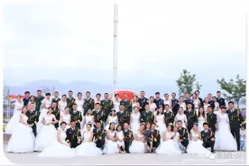 铁骨铮铮铸警魂，浪漫花海定终身——市公安局民警参加金昌薰衣草之约集体婚礼图片