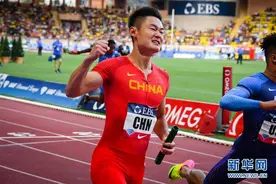 国际田联钻石联赛摩纳哥站：中国队夺得男子4x100米接力冠军图片