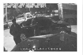 兰州：40分钟盗窃“牧马人”未果 行车记录仪录下笨贼作案过程图片