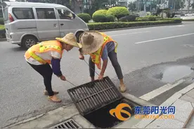 桥头清理下水道和修剪枯枝 防御“玛娃”图片