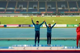 创历史！黄常洲为四川首夺全运会男子跳远金牌图片