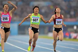 全运会女子百米飞人大战 江苏选手袁琦琦获银牌图片