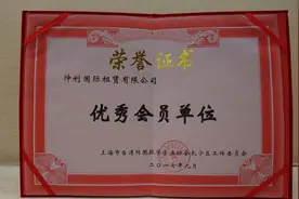 仲利国际租赁有限公司荣获“优秀会员单位”图片