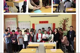 新桥中学党团员志愿者的折纸课程走进镇“阳光之家”图片