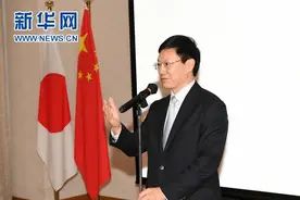 驻日使馆欢送留日中国高中生寄宿家庭代表访华图片