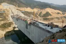 下浒山水库坝顶最高高程达到94.5米图片