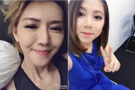 孙燕姿戴墨镜晒自拍 意外撞脸邓紫棋图片