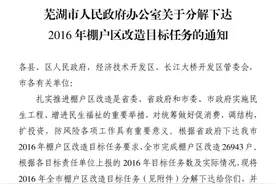 扩散2016芜湖四区四县最全棚改计划重磅公布，你家在吗？图片