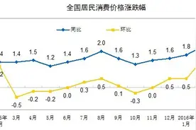 2月CPI同比上涨2.3% 创6个月新高图片