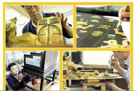 他们在故宫修文物图片
