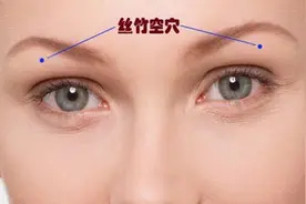 按摩丝竹空穴位的作用图片
