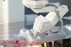 日本技术就是牛，多轴激光切割机切割3D曲面材料，大开眼界！视频封面