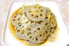 油泼藕片的做法图片
