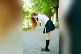 大学学妹的水手服摄影，清纯靓丽小清新！视频封面