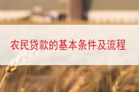 2017农民办理信用贷款需要满足哪些条件？视频封面