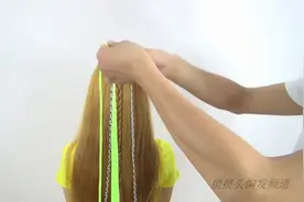 韩式四股彩带编发 美爆你的朋友圈图片