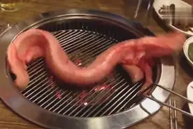 超级恐怖的韩国烤鳗鱼，看完真的没勇气下口了！图片