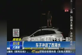 男子听着《千年等一回》 开车冲进西湖,这是要找白娘子啊！图片